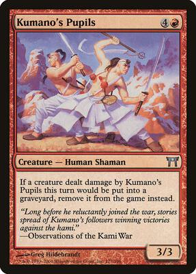 Kumano's Pupils card from Champions of Kamigawa