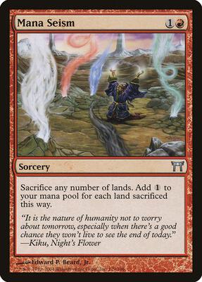 Mana Seism card from Champions of Kamigawa