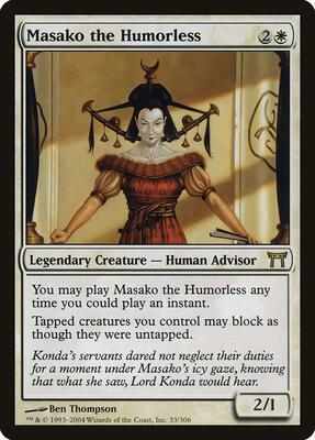 Masako the Humorless card from Champions of Kamigawa