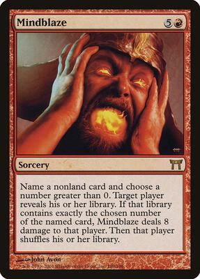 Mindblaze card from Champions of Kamigawa