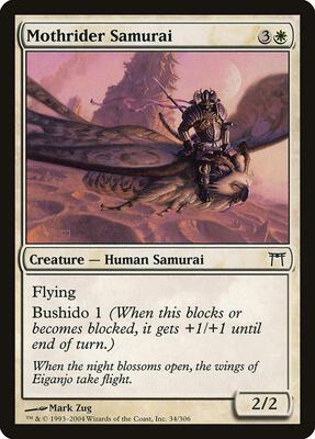Mothrider Samurai card from Champions of Kamigawa