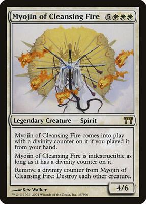 Myojin of Cleansing Fire card from Champions of Kamigawa