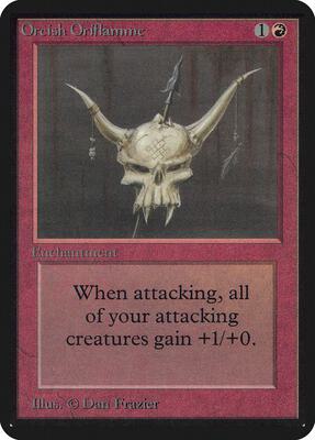 Orcish Oriflamme card from Alpha Edition