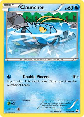 Clauncher card from XY - Steam Siege