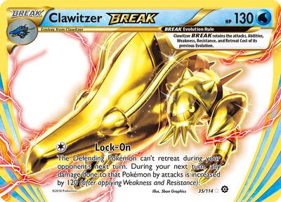 Clawitzer BREAK card from XY - Steam Siege