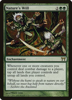Nature's Will card from Champions of Kamigawa