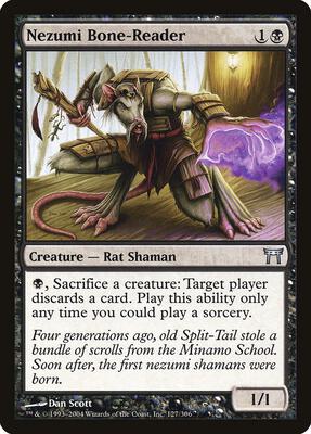 Nezumi Bone-Reader card from Champions of Kamigawa