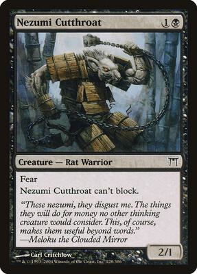 Nezumi Cutthroat card from Champions of Kamigawa