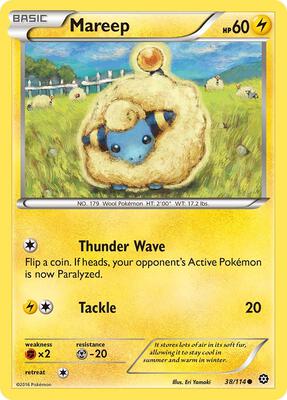 Mareep card from XY - Steam Siege