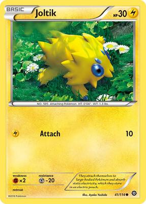 Joltik card from XY - Steam Siege