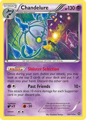 Chandelure card from XY - Steam Siege