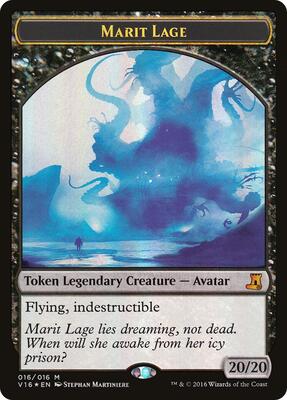 Marit Lage Token card from From the Vault: Lore