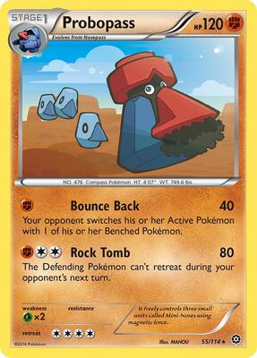 Probopass card from XY - Steam Siege