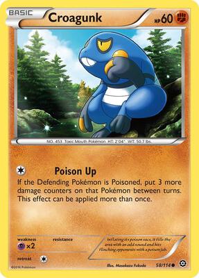 Croagunk card from XY - Steam Siege