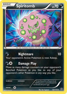 Spiritomb card from XY - Steam Siege