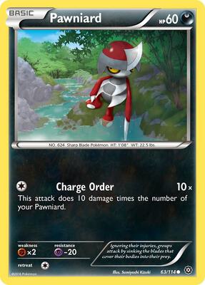 Pawniard card from XY - Steam Siege