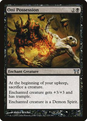 Oni Possession card from Champions of Kamigawa