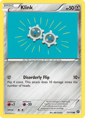 Klink card from XY - Steam Siege