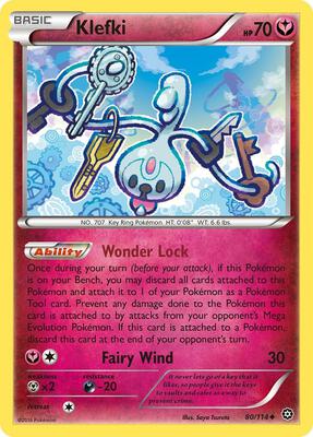 Klefki card from XY - Steam Siege