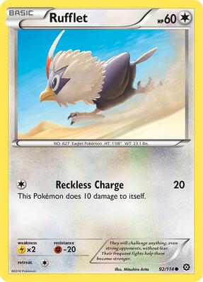 Rufflet card from XY - Steam Siege