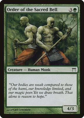 Order of the Sacred Bell card from Champions of Kamigawa