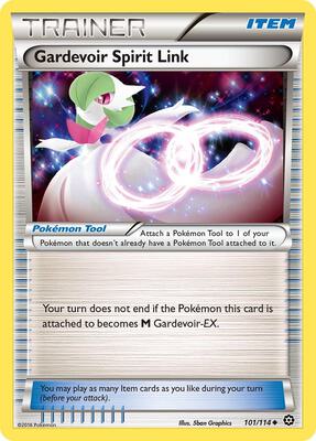 Gardevoir Spirit Link card from XY - Steam Siege
