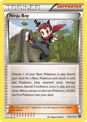 Ninja Boy card from XY - Steam Siege