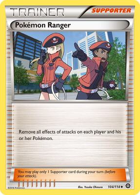 Pokemon Ranger card from XY - Steam Siege