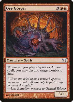 Ore Gorger card from Champions of Kamigawa