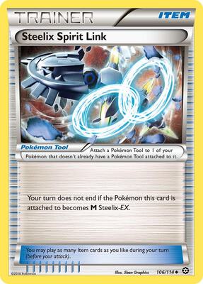 Steelix Spirit Link card from XY - Steam Siege