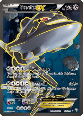 Steelix EX (Full Art) card from XY - Steam Siege