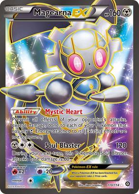 Magearna EX (Full Art) card from XY - Steam Siege