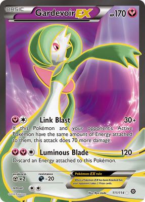 Gardevoir EX (Full Art) card from XY - Steam Siege