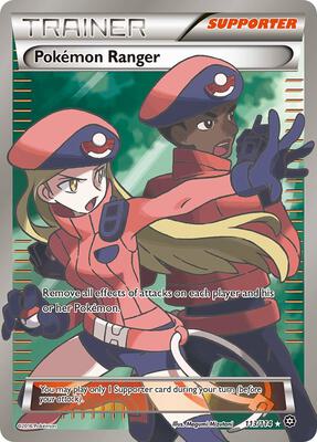 Pokemon Ranger (Full Art) card from XY - Steam Siege