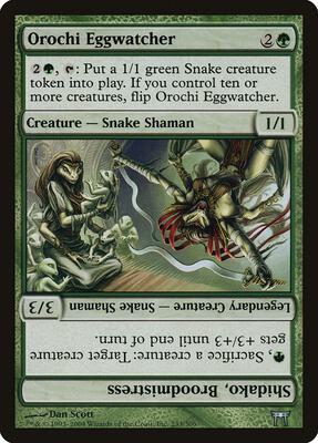 Orochi Eggwatcher // Shidako, Broodmistress card from Champions of Kamigawa