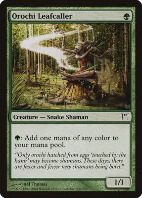 Orochi Leafcaller card from Champions of Kamigawa