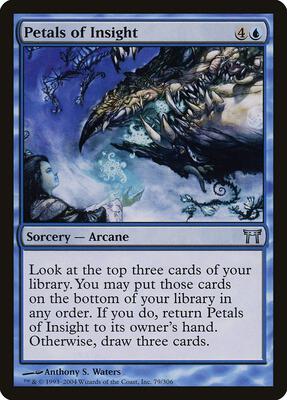 Petals of Insight card from Champions of Kamigawa