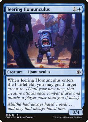 Jeering Homunculus card from Conspiracy: Take the Crown