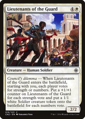 Lieutenants of the Guard card from Conspiracy: Take the Crown