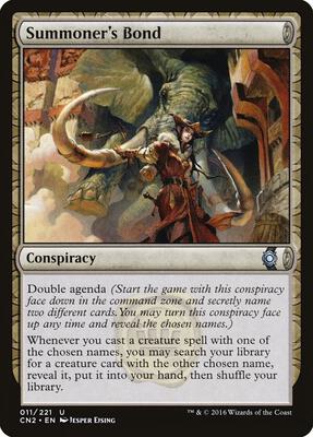 Summoner's Bond card from Conspiracy: Take the Crown