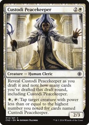 Custodi Peacekeeper card from Conspiracy: Take the Crown