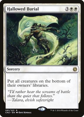Hallowed Burial card from Conspiracy: Take the Crown