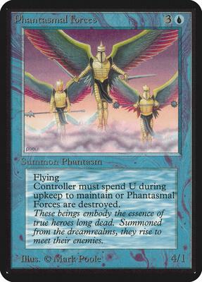 Phantasmal Forces card from Alpha Edition