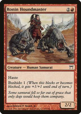 Ronin Houndmaster card from Champions of Kamigawa
