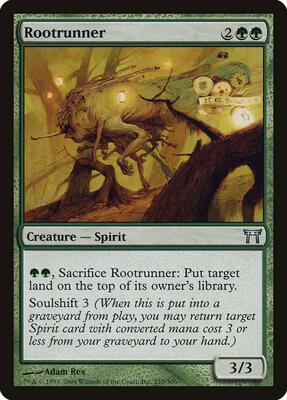 Rootrunner card from Champions of Kamigawa