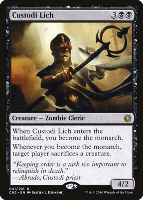 Custodi Lich card from Conspiracy: Take the Crown