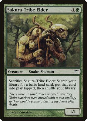 Sakura-Tribe Elder card from Champions of Kamigawa