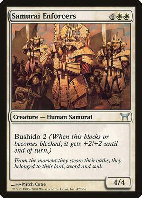 Samurai Enforcers card from Champions of Kamigawa