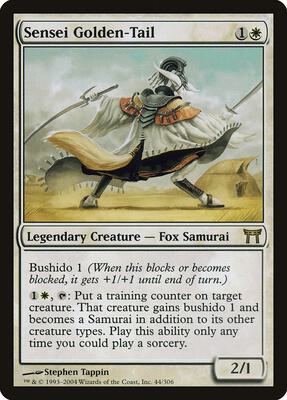 Sensei Golden-Tail card from Champions of Kamigawa