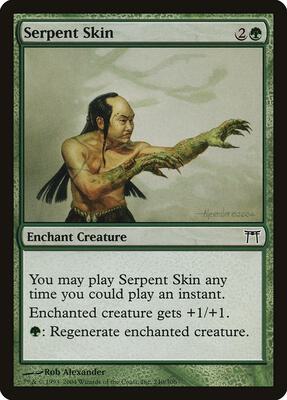 Serpent Skin card from Champions of Kamigawa